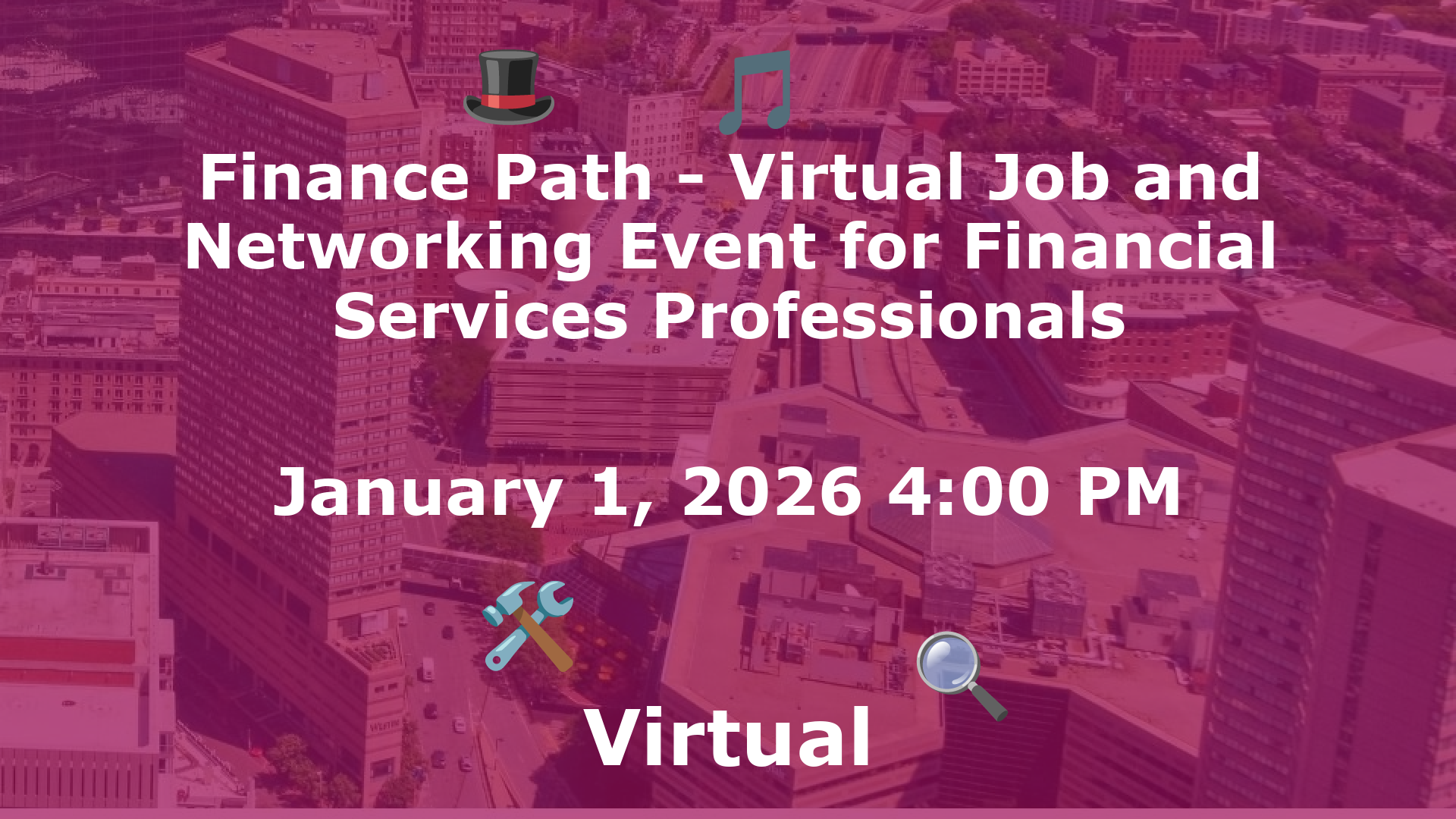 Finance Path - Virtual Job and Networking Event for Financial Services Professionals event image